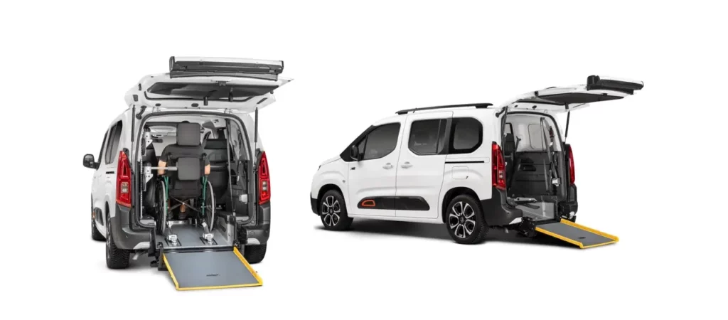 VBM : PEUGEOT CITROEN véhicule tpmr neuf ou d’occasion pour particulier ou professionnel avec boite automatique ou manuelle pour transport pmr en sécurité, spacieux et confortable