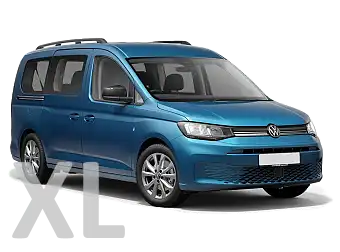 VBM : VW Caddy ou FORD Tourneo Connect TPMR kit XL vue de 3/4 avant gauche