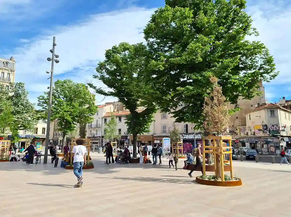 La plaine Place Jean Jaures à Marseille