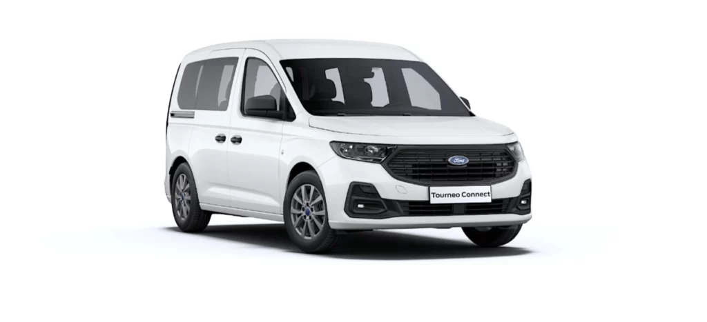 VBM : FORD Tourneo Connect TPMR blanc finition Trend vue avant doit