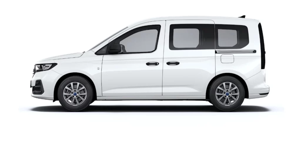 VBM : FORD Tourneo Connect TPMR blanc finition Trend vue côté gauche