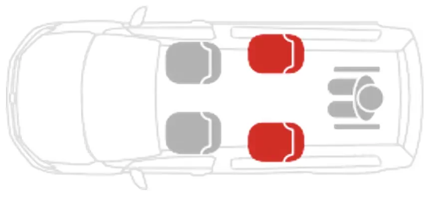 VBM K9 Configuration sièges intérieur