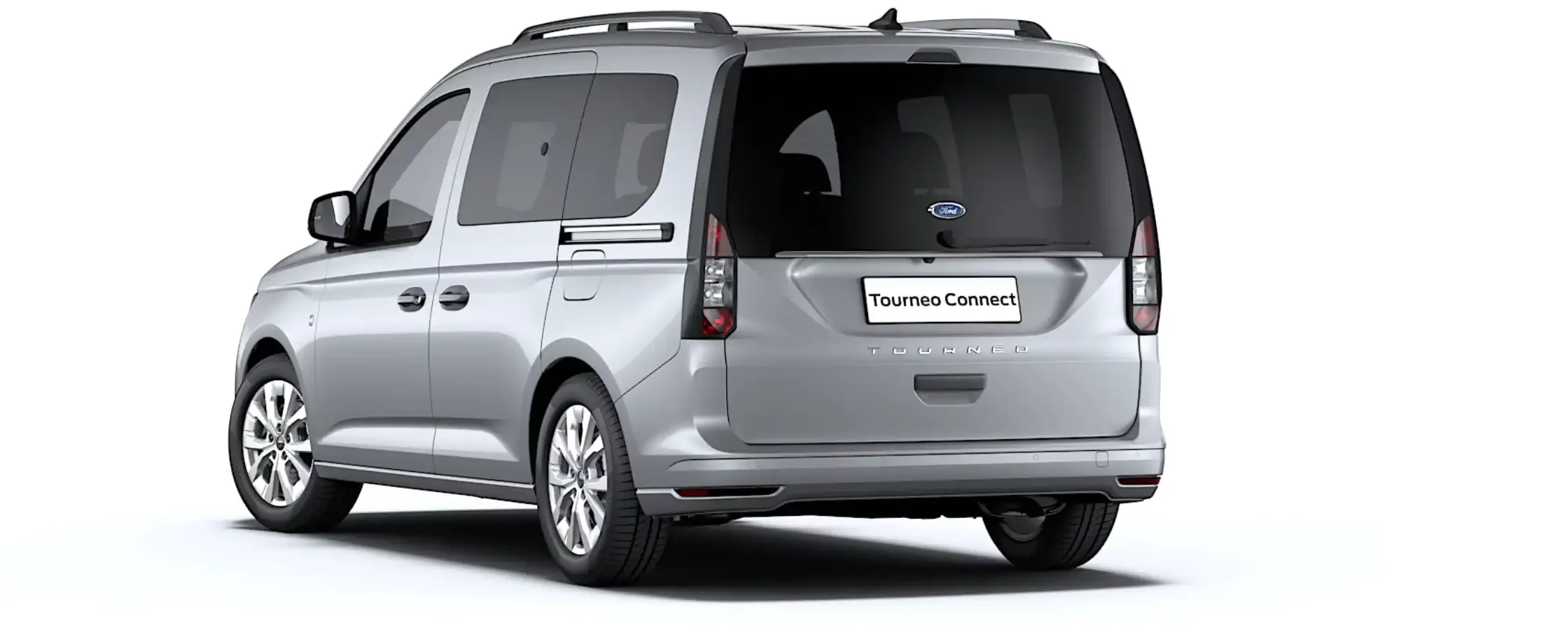 FORD Tourneo Connect TPMR gris argent finition Titanium vue arrière gauche