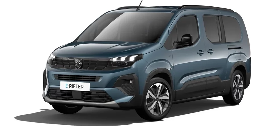 Peugeot Rifter TPMR 2024 couleur bleu vue avant gauche