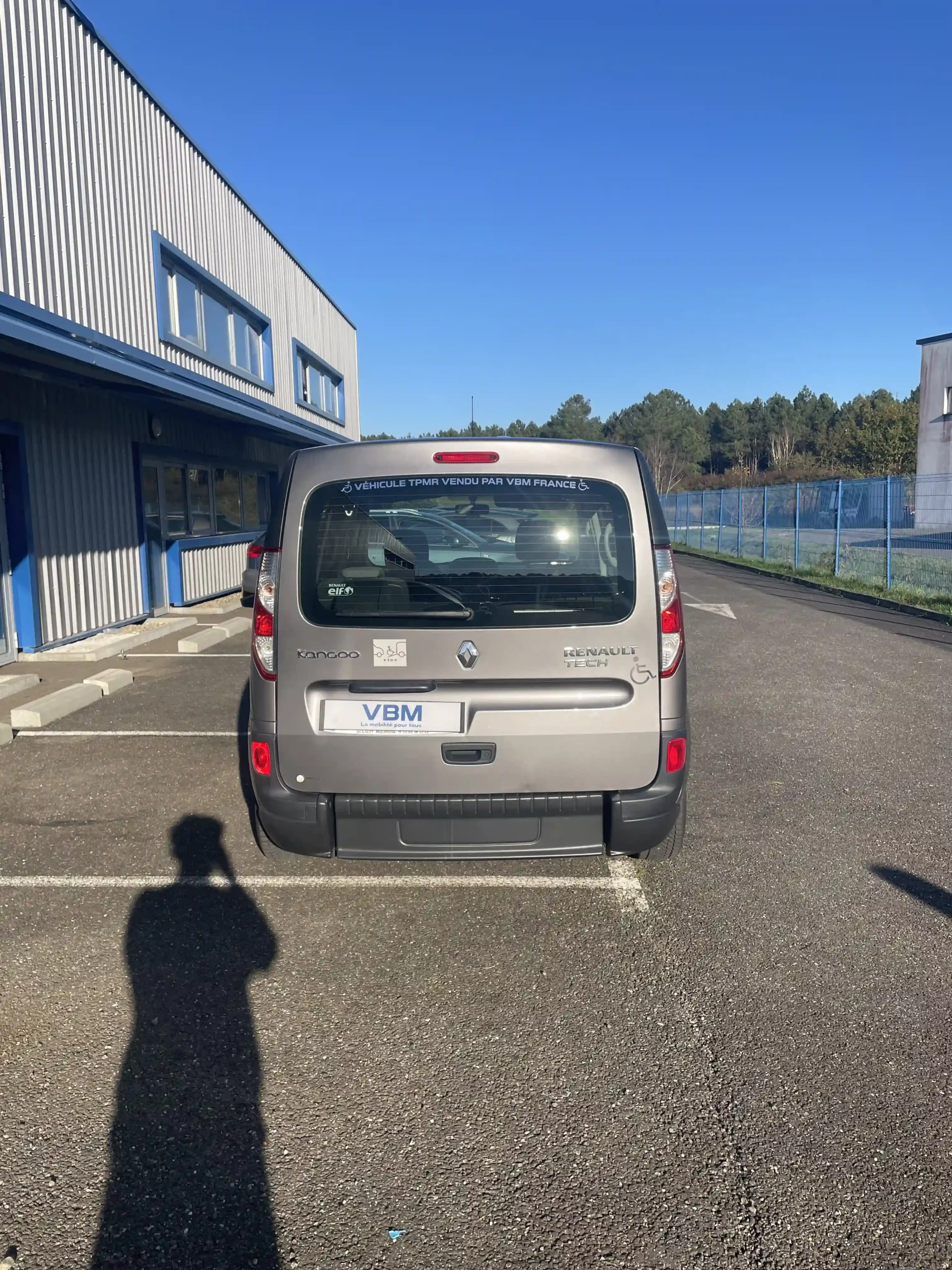 Renault kangoo tpmr gris arrière